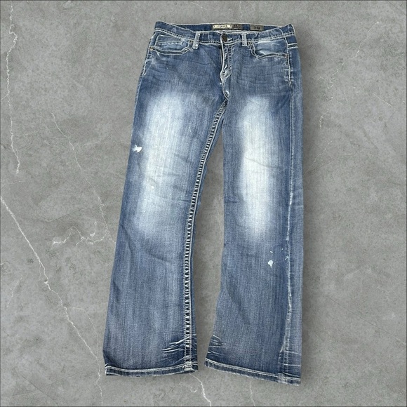 BKE Other - Bke Jeans Men 34x32 Blue Carter Denim Distressed Western Workwear Casual Outdoor